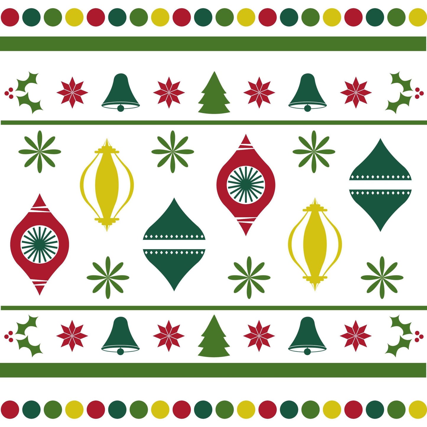 Christmas Sticker Sheet with Round Circle Stickers