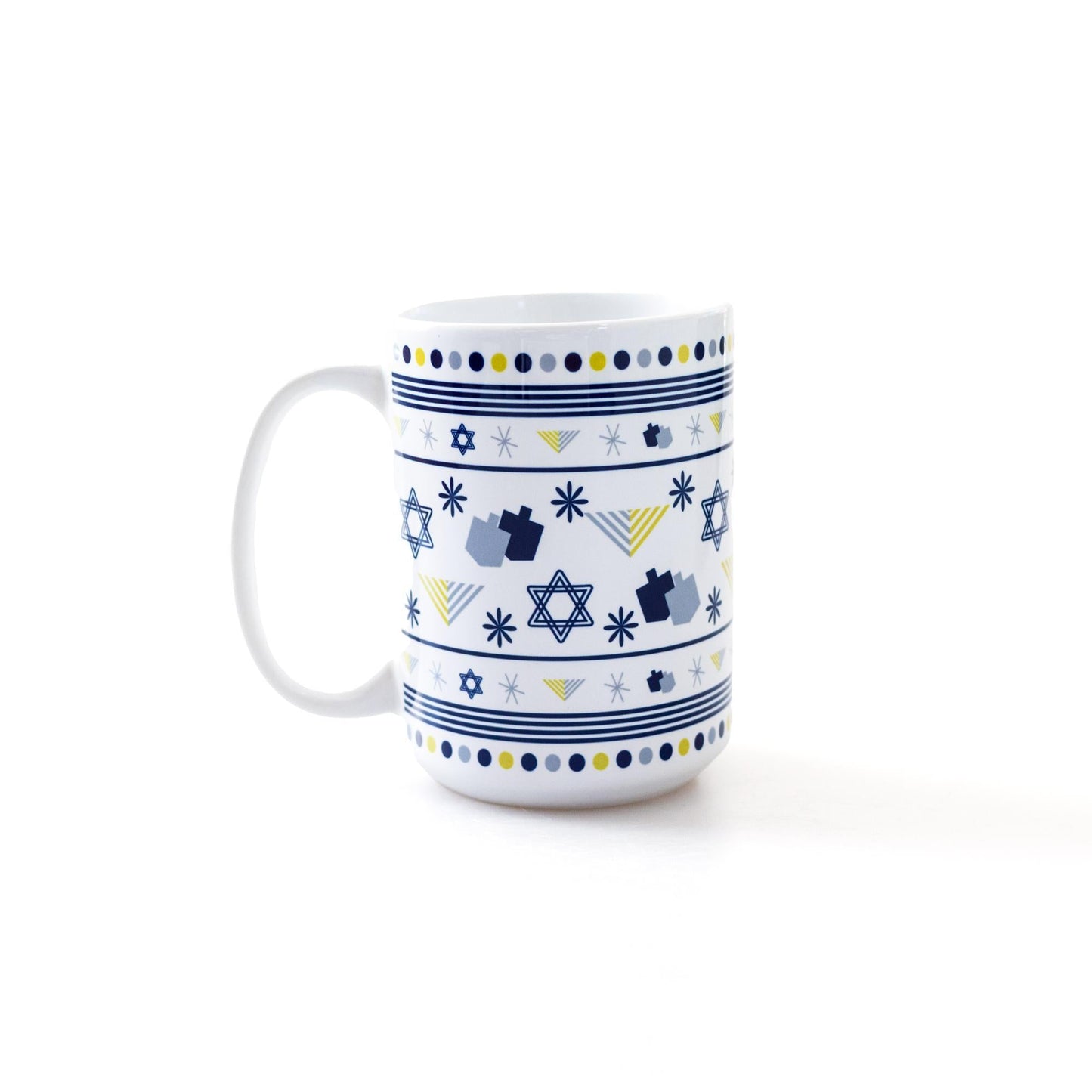 Hanukkah Bright Mug | 15 oz ceramic - Blue Kite Press