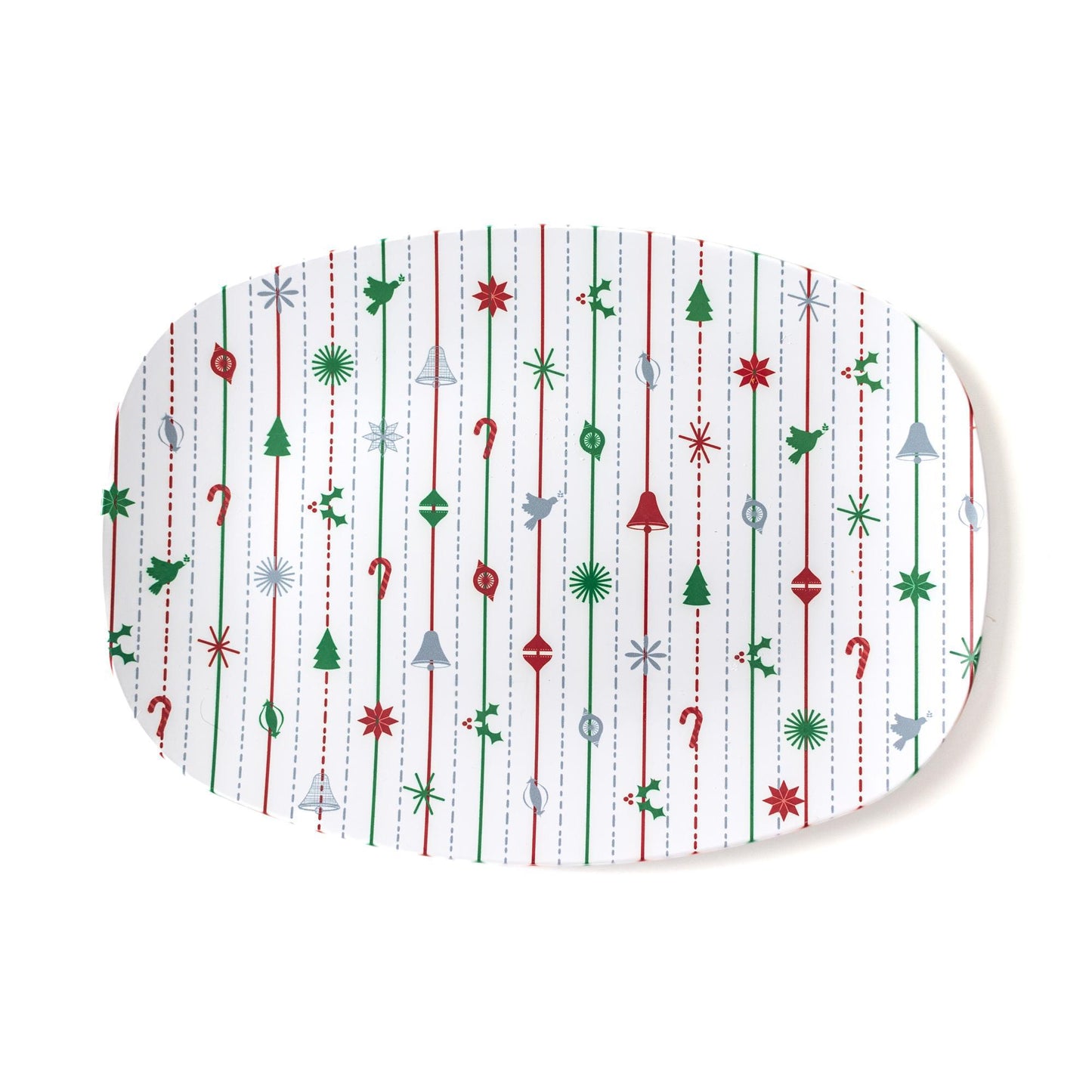 Christmas Serving Tray | Vintage Christmas | Oval