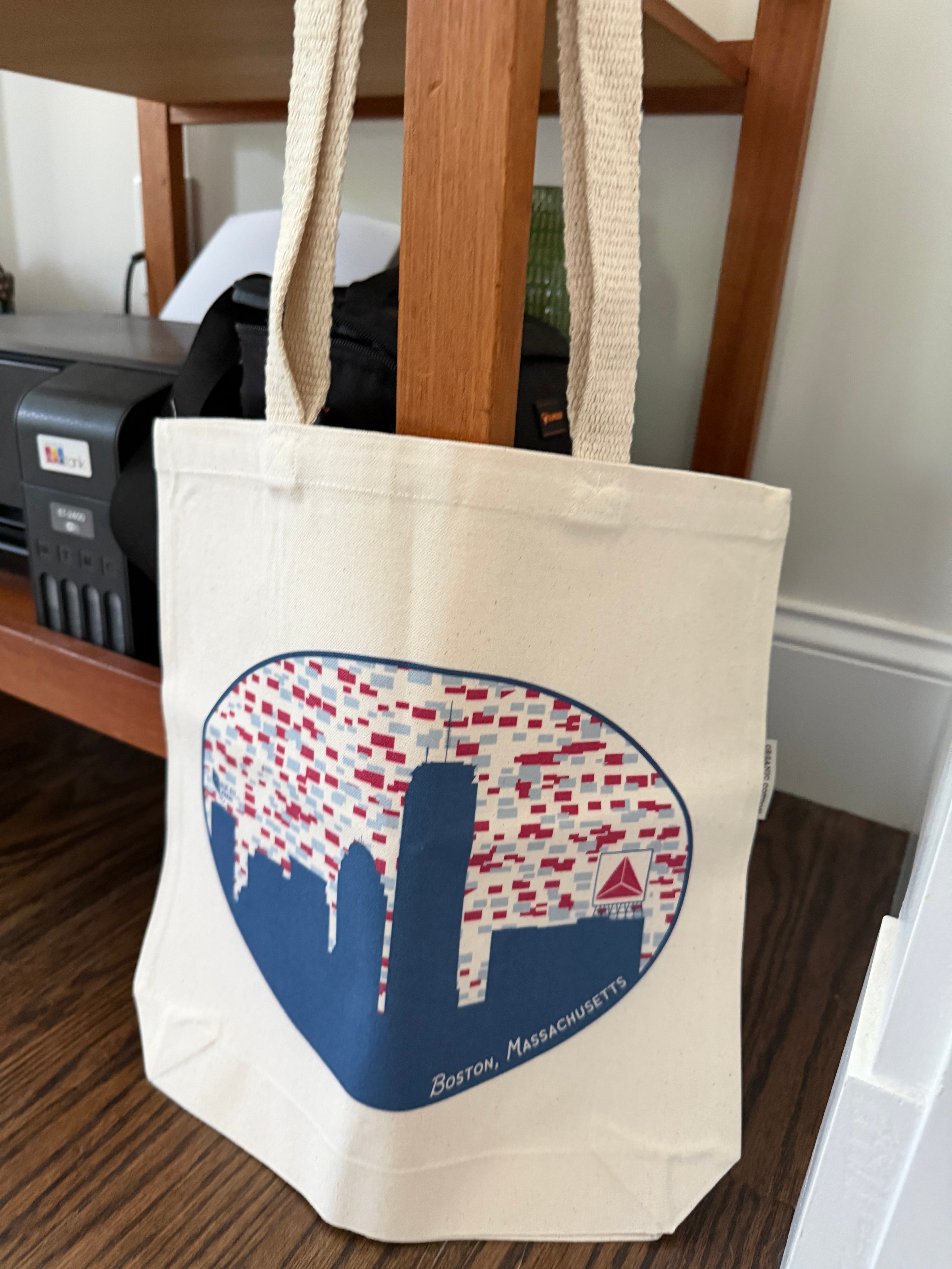 Boston Skyline Tote Bag | Organic Cotton | Boston Souvenir
