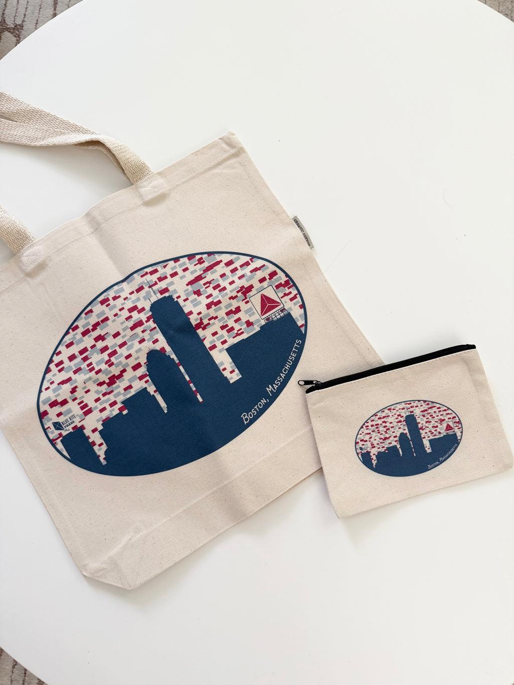 Boston Skyline Tote Bag | Organic Cotton | Boston Souvenir