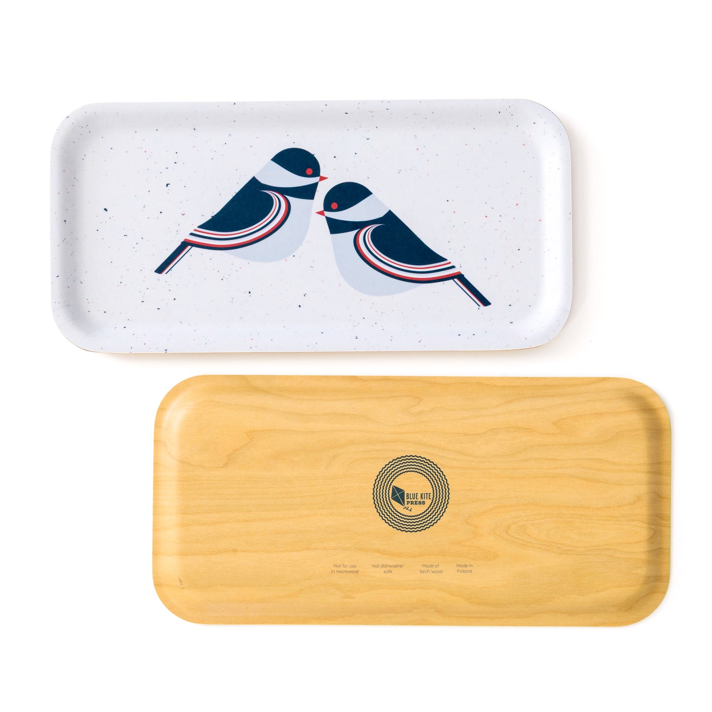 Chickadee Birch Tray | Modern Birds | Serving Tray