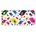 Bright Bird Birch Tray with colorful bird design, modern and joyful serving tray perfect for snacks and decor.