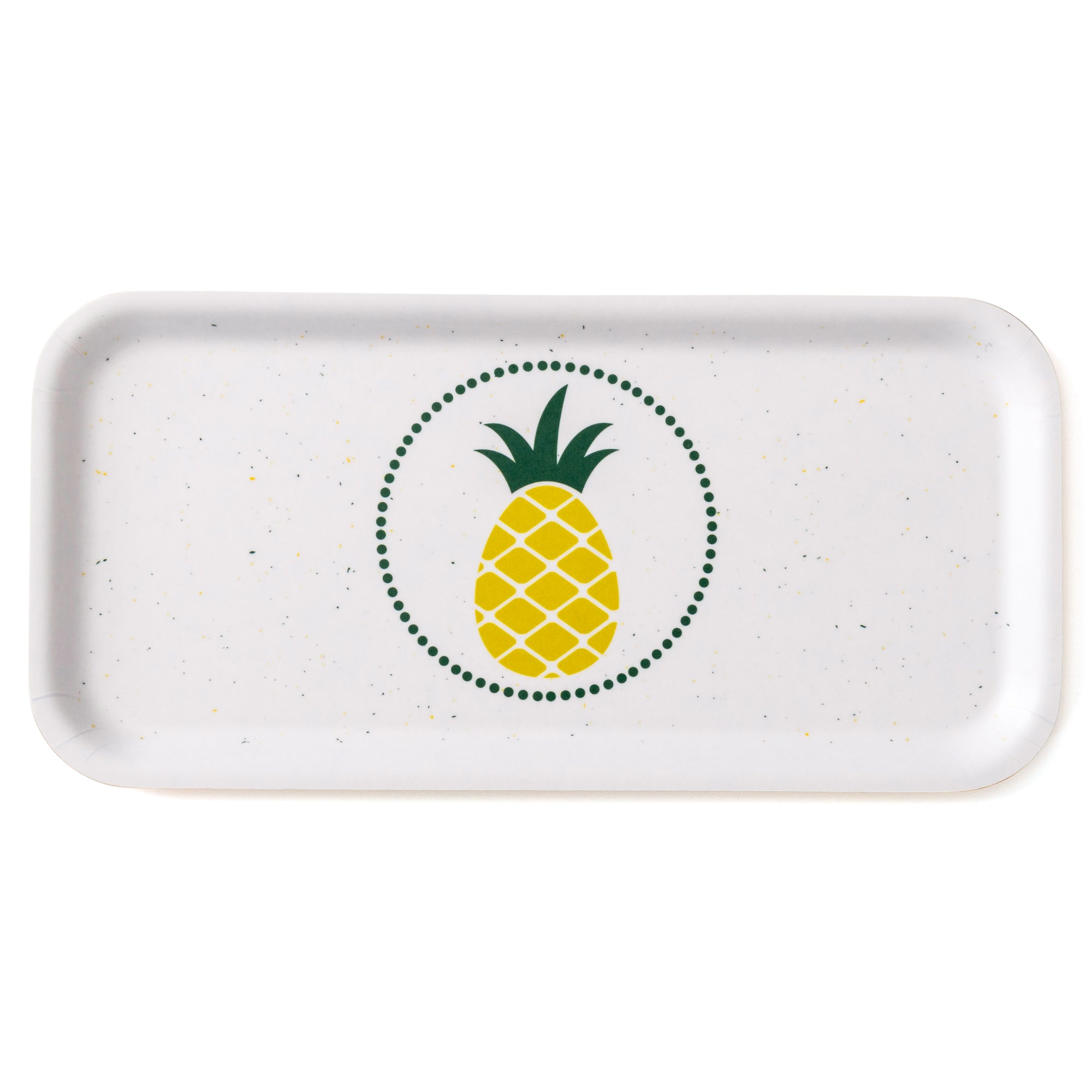 Pineapple Birch Tray with modern pineapple design, eco-friendly 11x5" serving tray for snacks and decor.