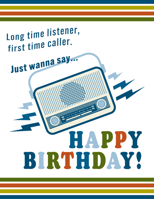 Birthday Radio Fan