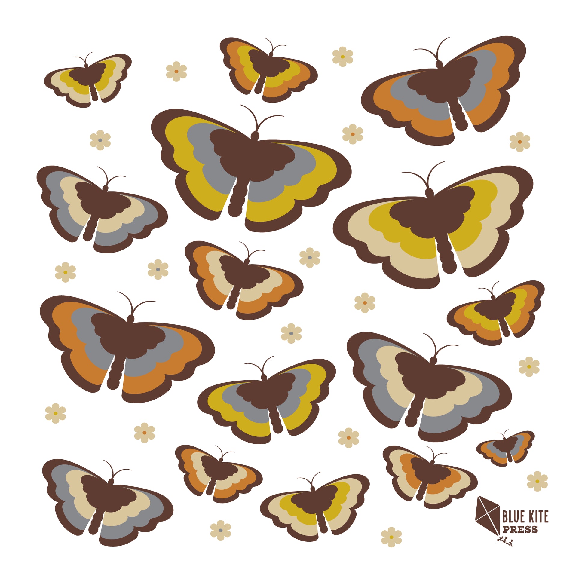 Butterfly pattern by Blue Kite Press