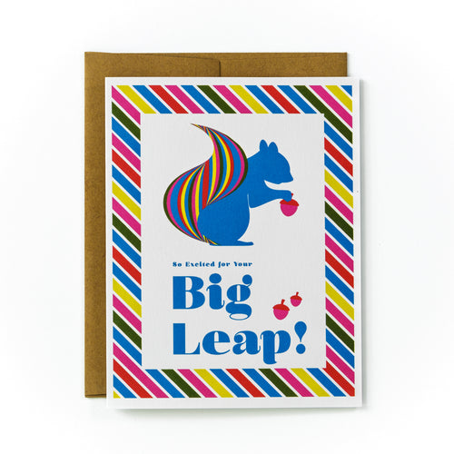 Big Leap Squirrel Card