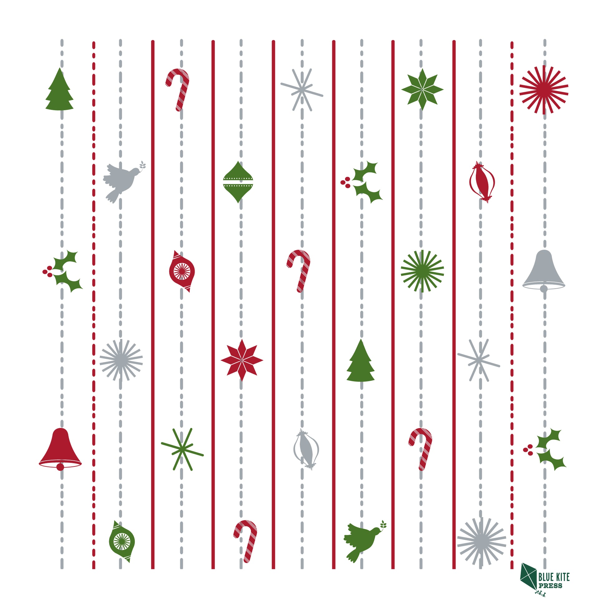 Christmas pattern by Blue Kite Press