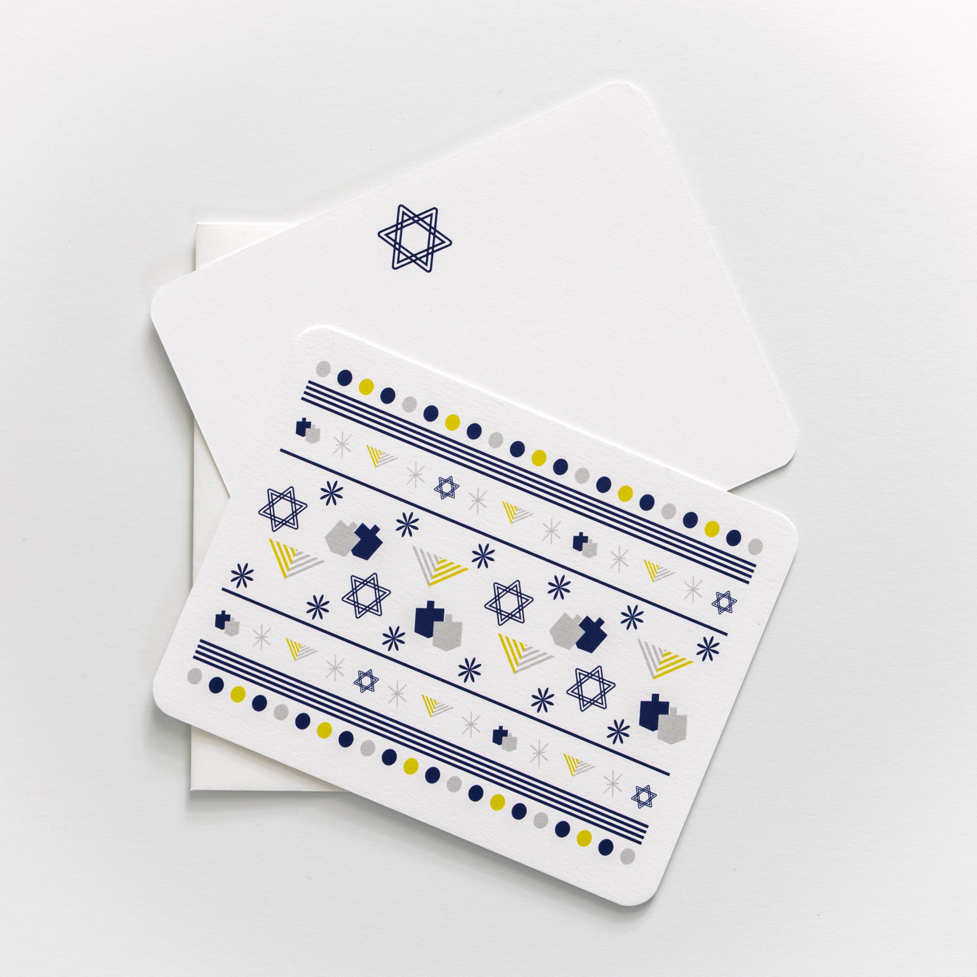 Hanukkah Flat Card Set, 6 Cards with Envelopes