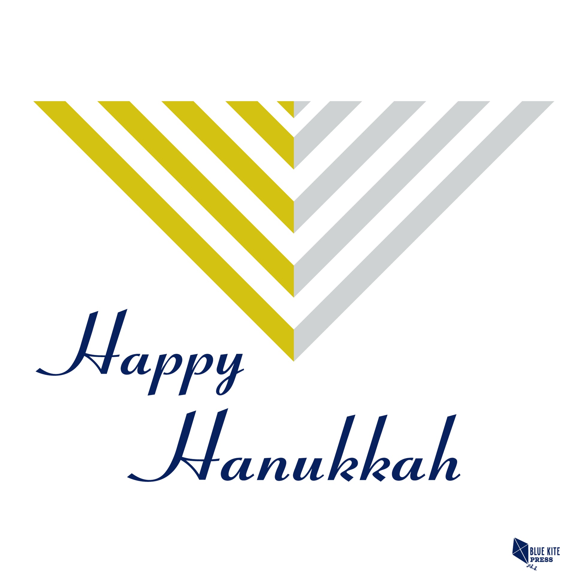 Hanukkah Menorah pattern by Blue Kite Press