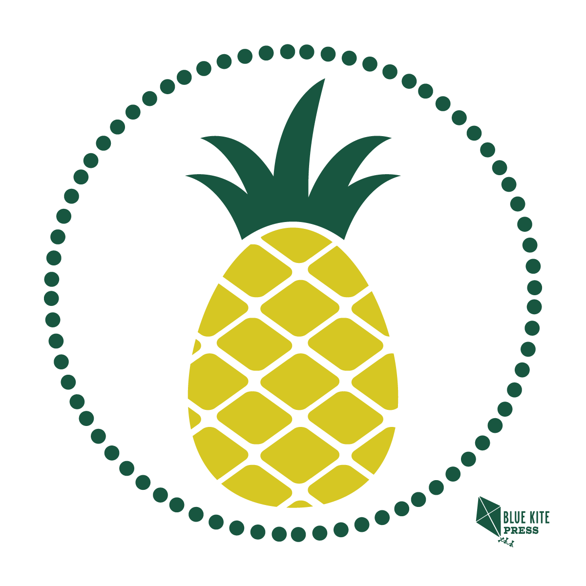 Pineapple collection from Blue Kite Press. A vibrant pineapple illustration to symbolize hospitality, warmth, and welcoming. 