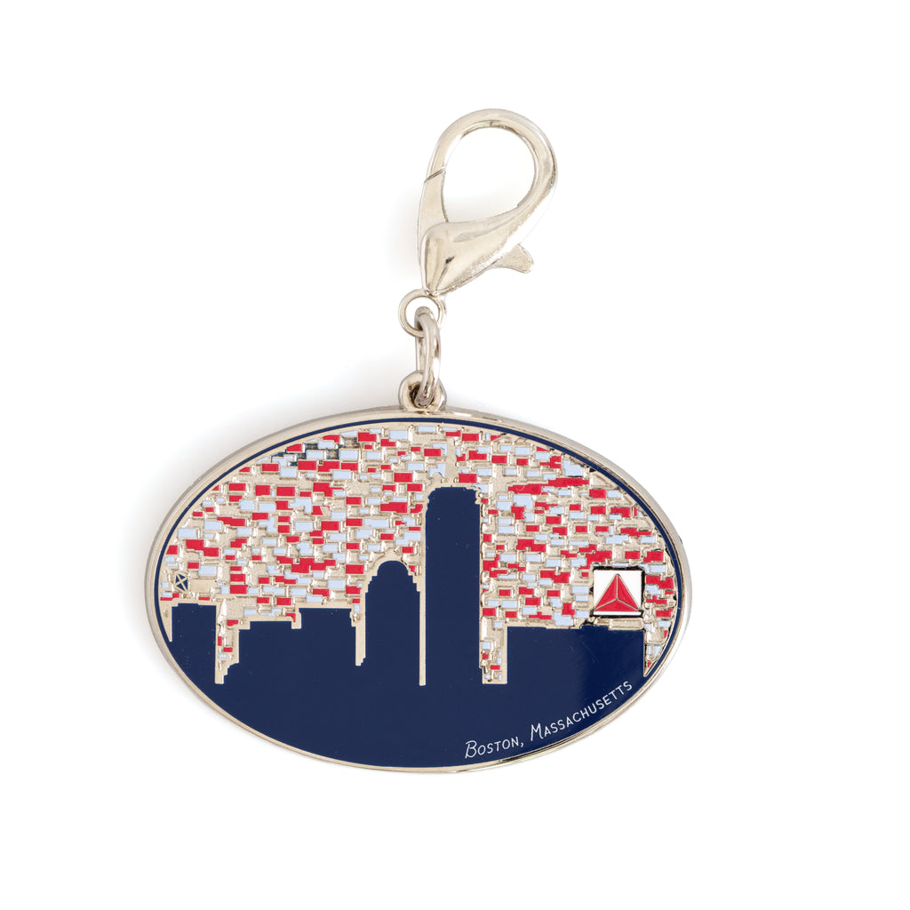 Boston Skyline Bag Charm | Boston Souvenir | Enamel 2.5"