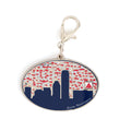 Boston Skyline Bag Charm | Boston Souvenir | Enamel 2.5"