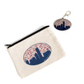 Boston Skyline Zip Pouch | Boston Souvenir | Canvas 6x8"