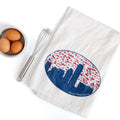 Boston Skyline Flour Sack Towel | Boston Souvenir | 28x29"