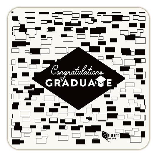Congrats Graduate Paper Coasters | Set of 4 | Graduate Design