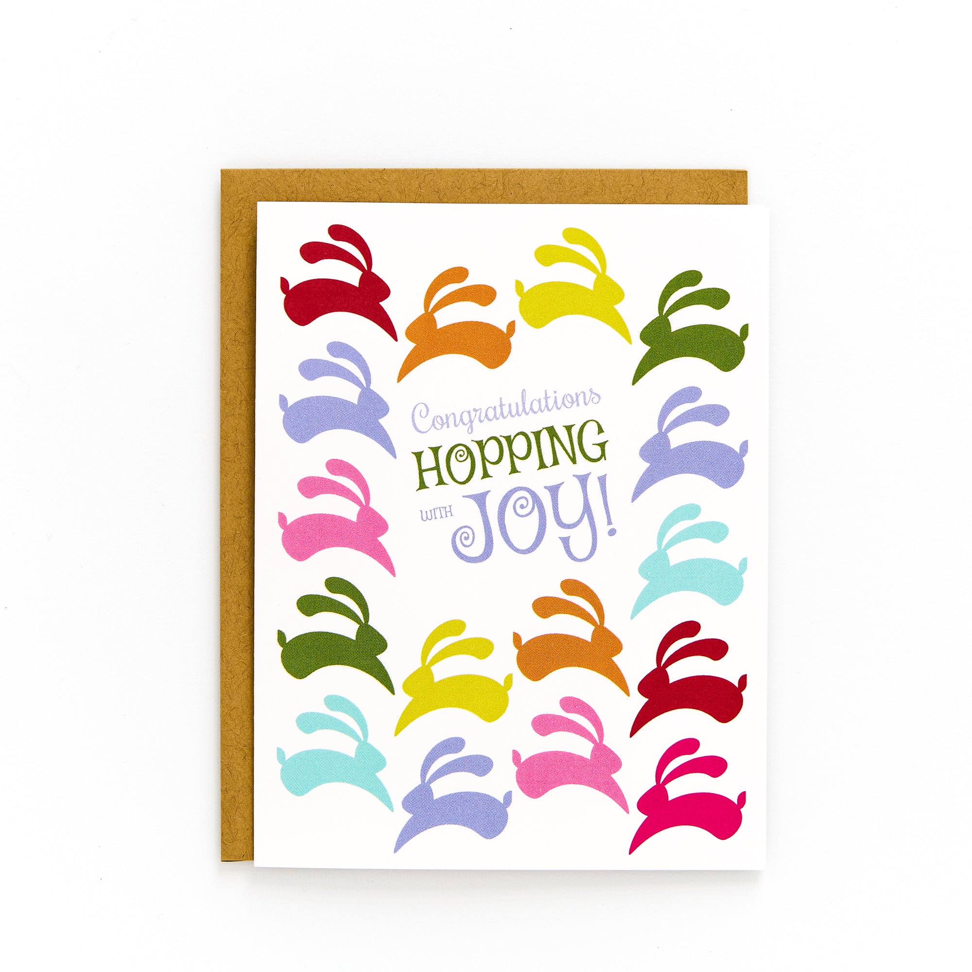 Bunny Bright Congratulations Card - Blue Kite Press