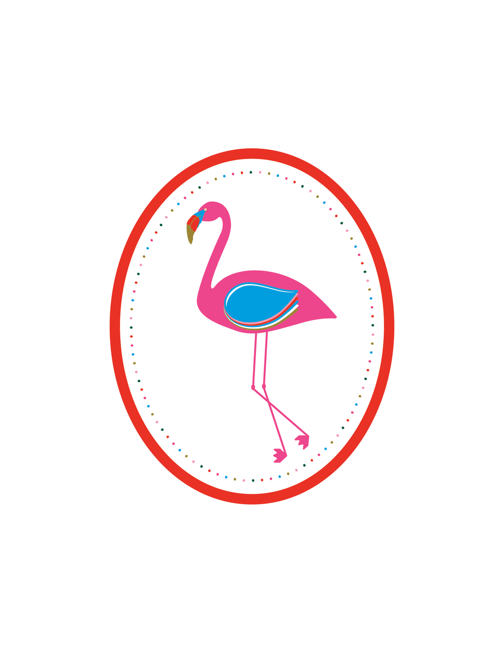 Flamingo Card