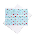 Cherry Notecard | Modern Red & Blue | Blank Inside | A2