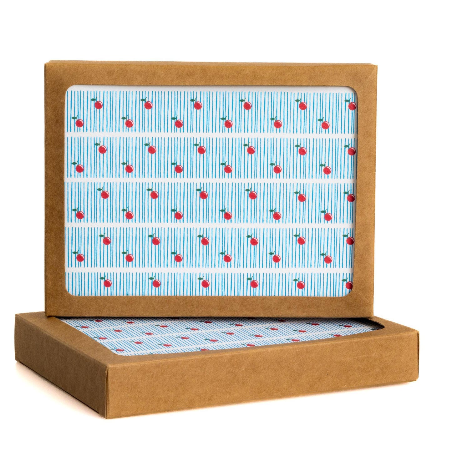 Cherry Boxed Note Card Set - Blue Kite Press