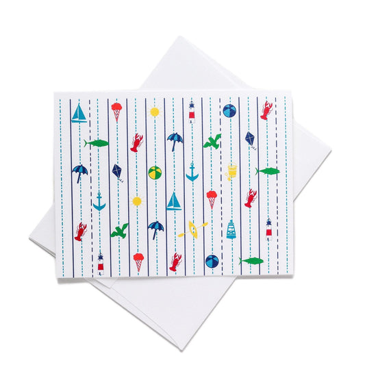 Seaside Note Card - Blue Kite Press