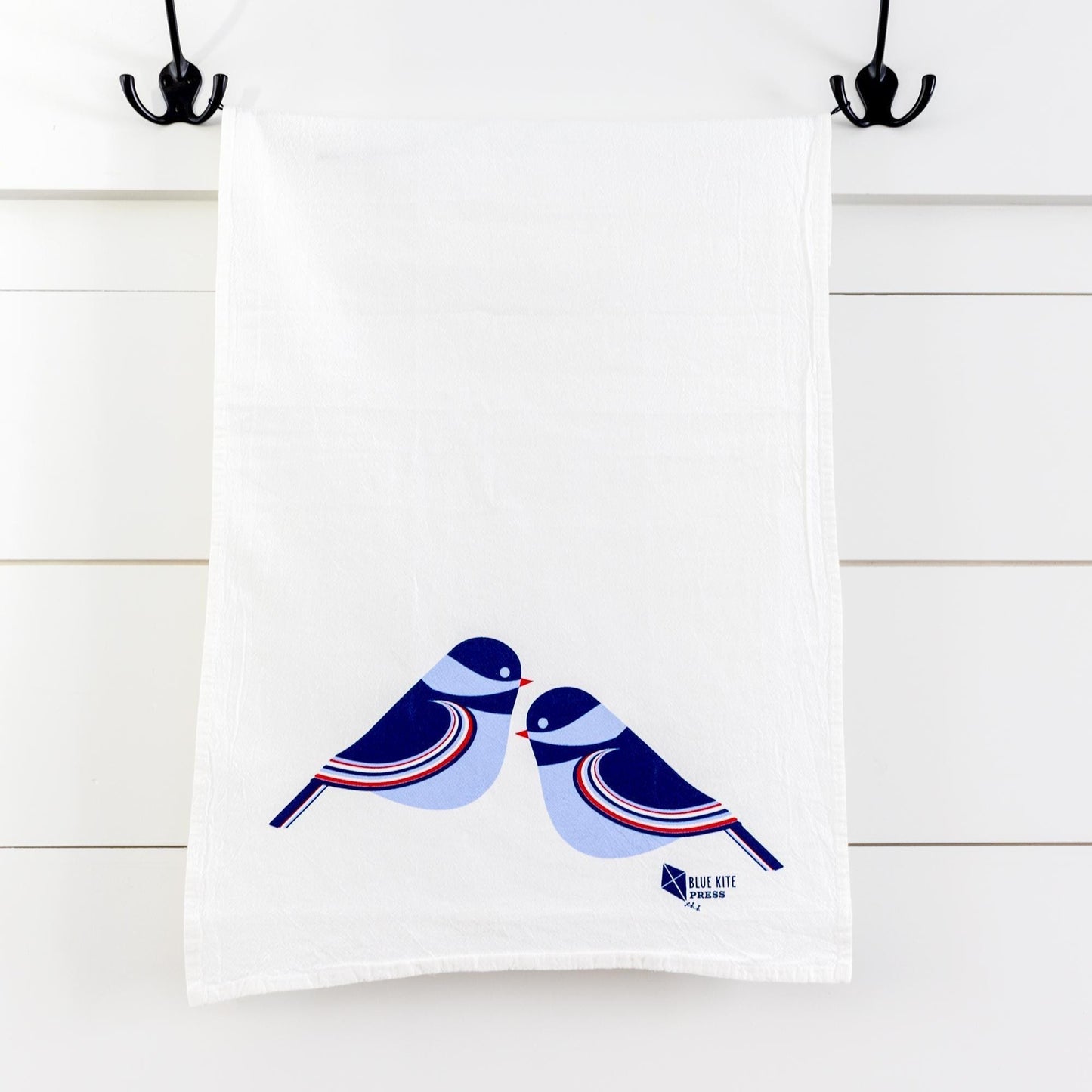 Chickadee Flour Sack Towel | Modern Birds | Cotton 16&quot;x24&quot;