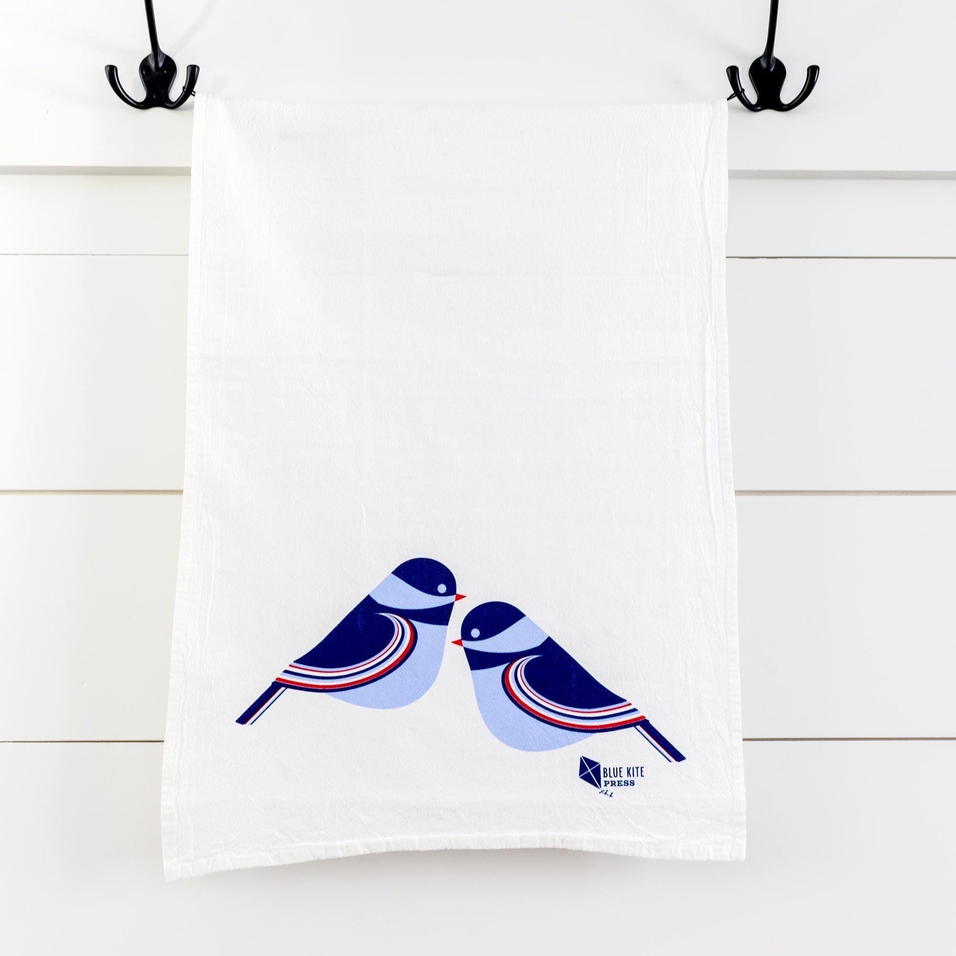 Chickadee Flour Sack Towel | Modern Birds | Cotton 16&quot;x24&quot;