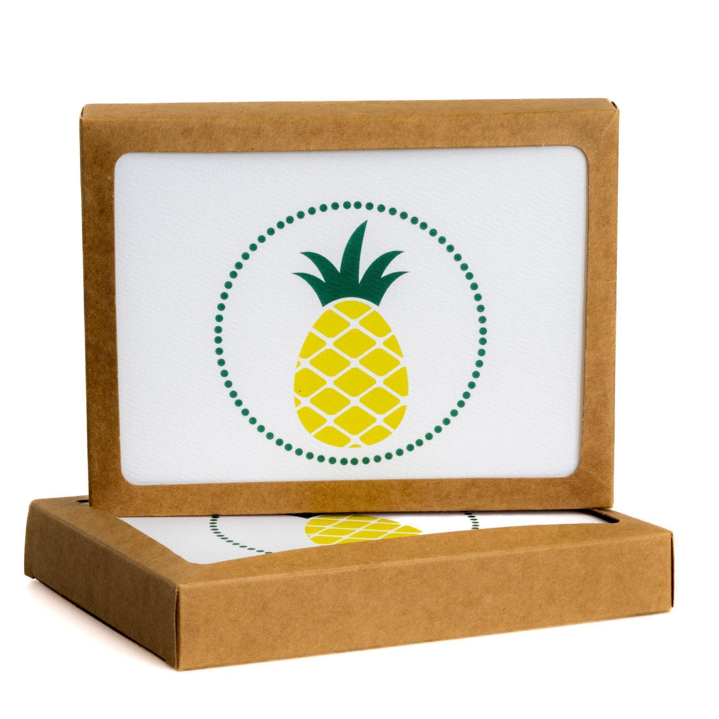 Pineapple Notecard Set | Modern Yellow | 8 Notes & Envelopes