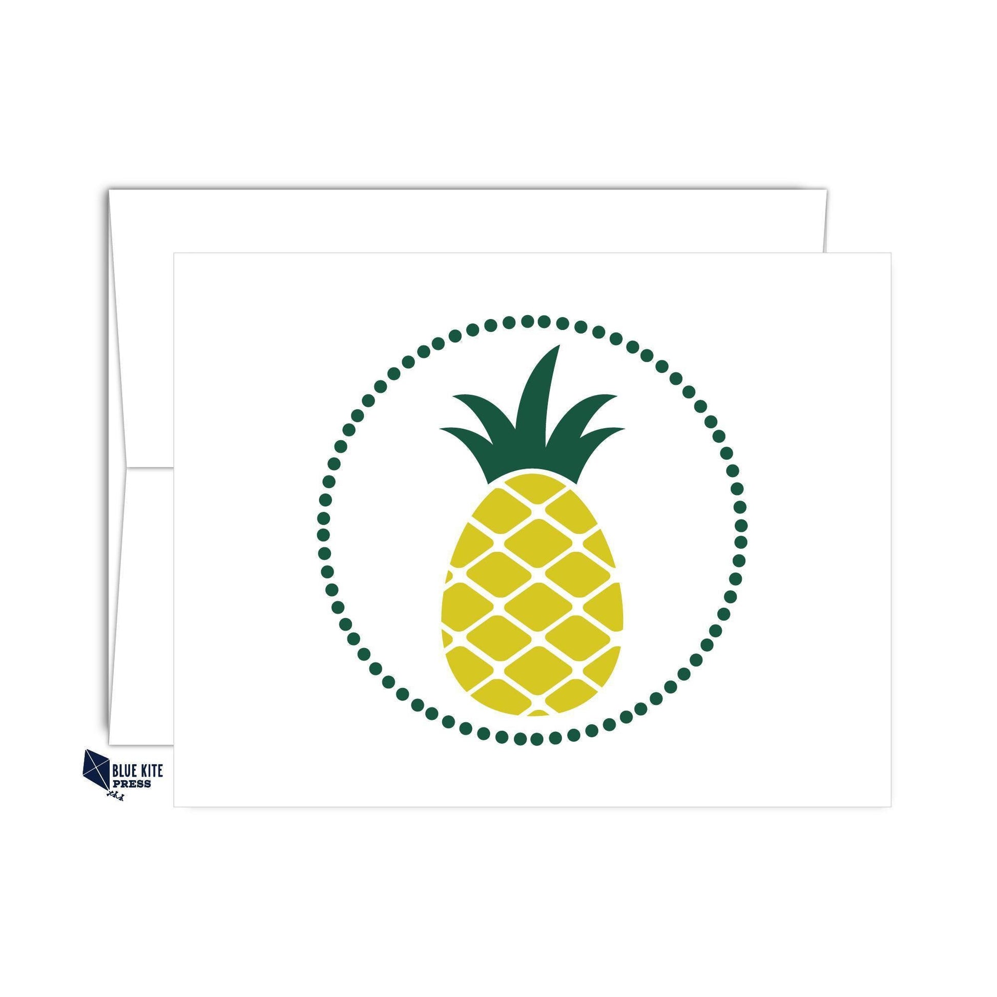 Pineapple Notecard Set | Modern Yellow | 8 Notes & Envelopes