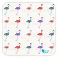 Flamingo Paper Coasters | Vintage Tropical | Disposable