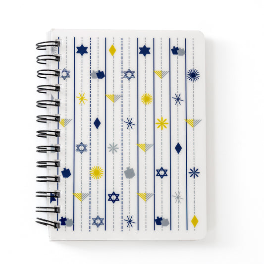 Hanukkah Notebook | Dreidels & Menorahs | 5x7 Spiral