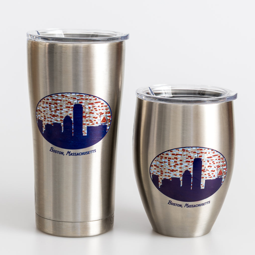 Boston Skyline Tervis Tumbler | Citgo Sign | Insulated 20 oz stainless steel tumbler with Boston skyline design.