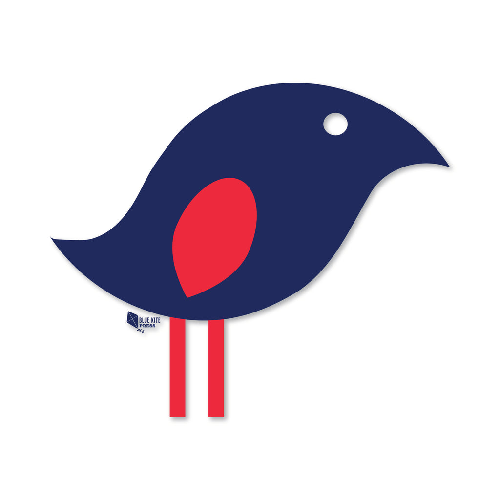 Blue Bird Sticker with a single modern bluebird design on durable vinyl