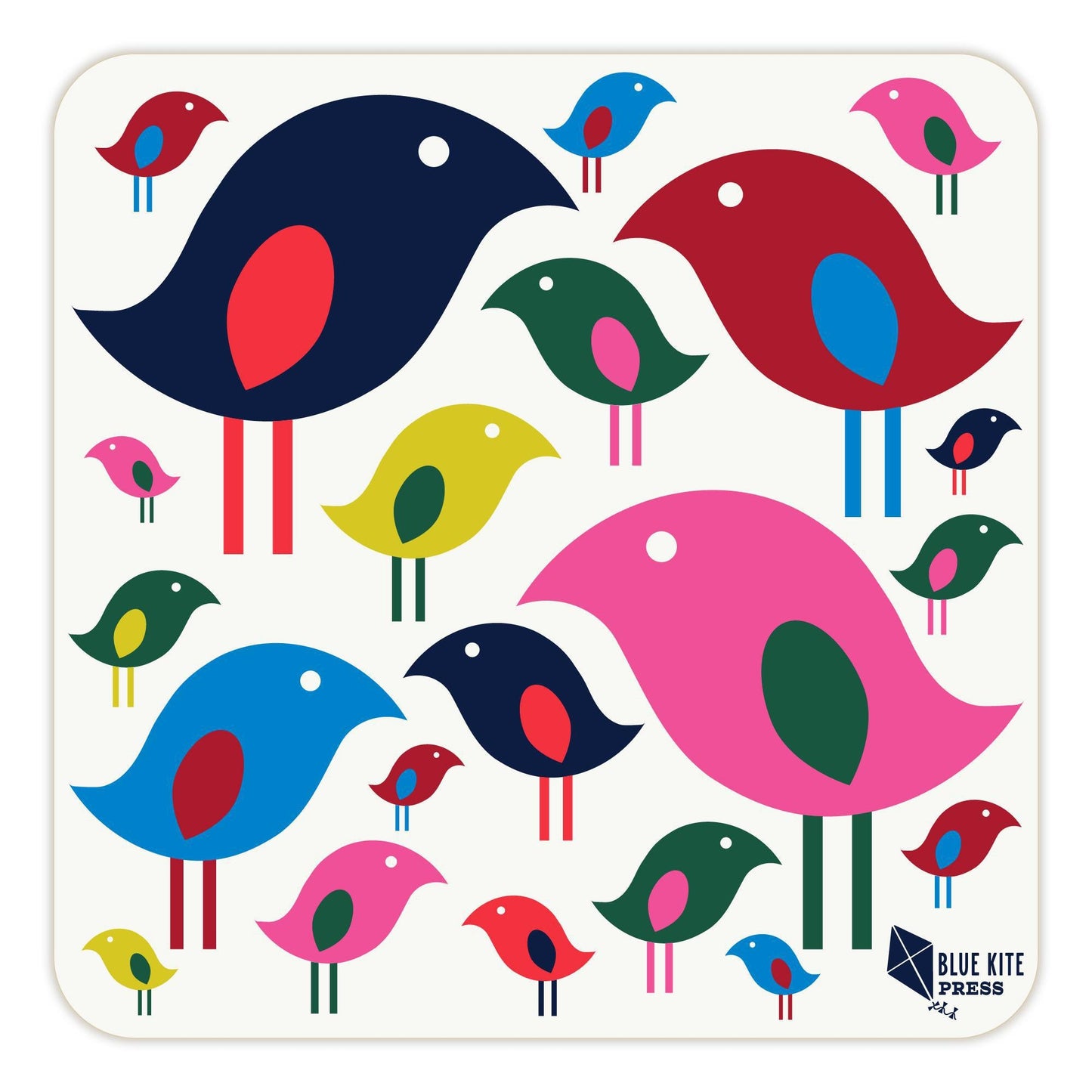 Bright Bird Paper Coasters