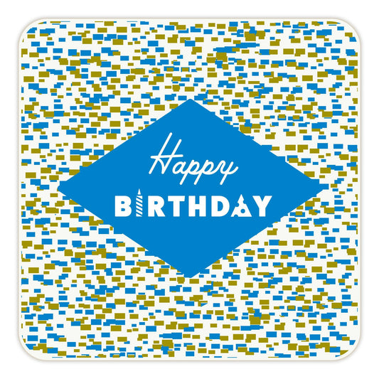 Happy Birthday Paper Coasters - Blue Kite Press