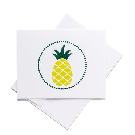 Pineapple Note Card - Blue Kite Press