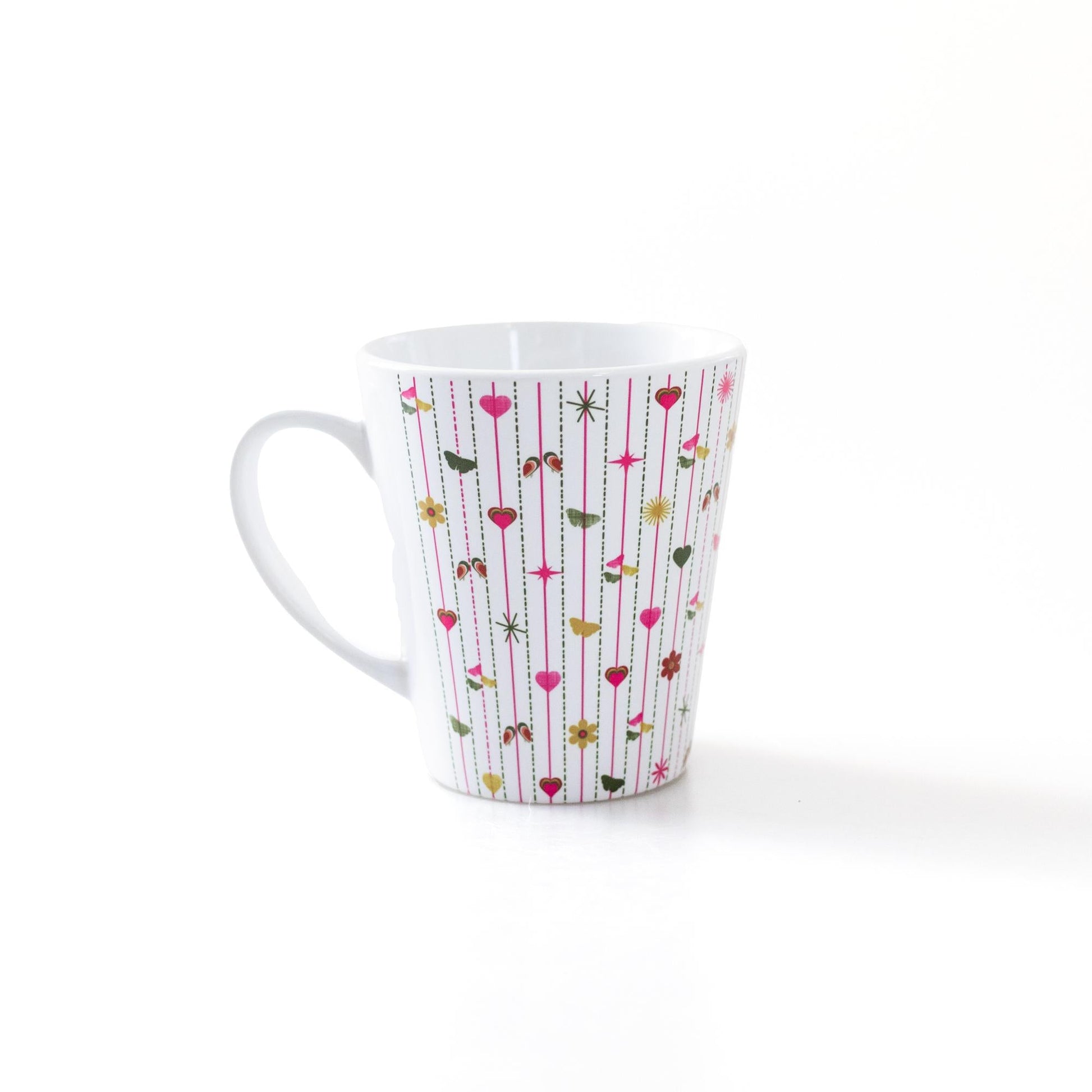 Pink Tiki Latte Mug | 12 oz ceramic - Blue Kite Press
