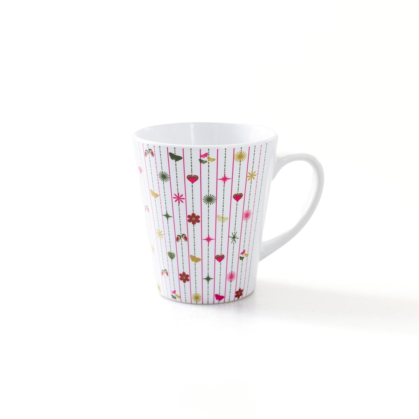 Pink Tiki Latte Mug | 12 oz ceramic - Blue Kite Press